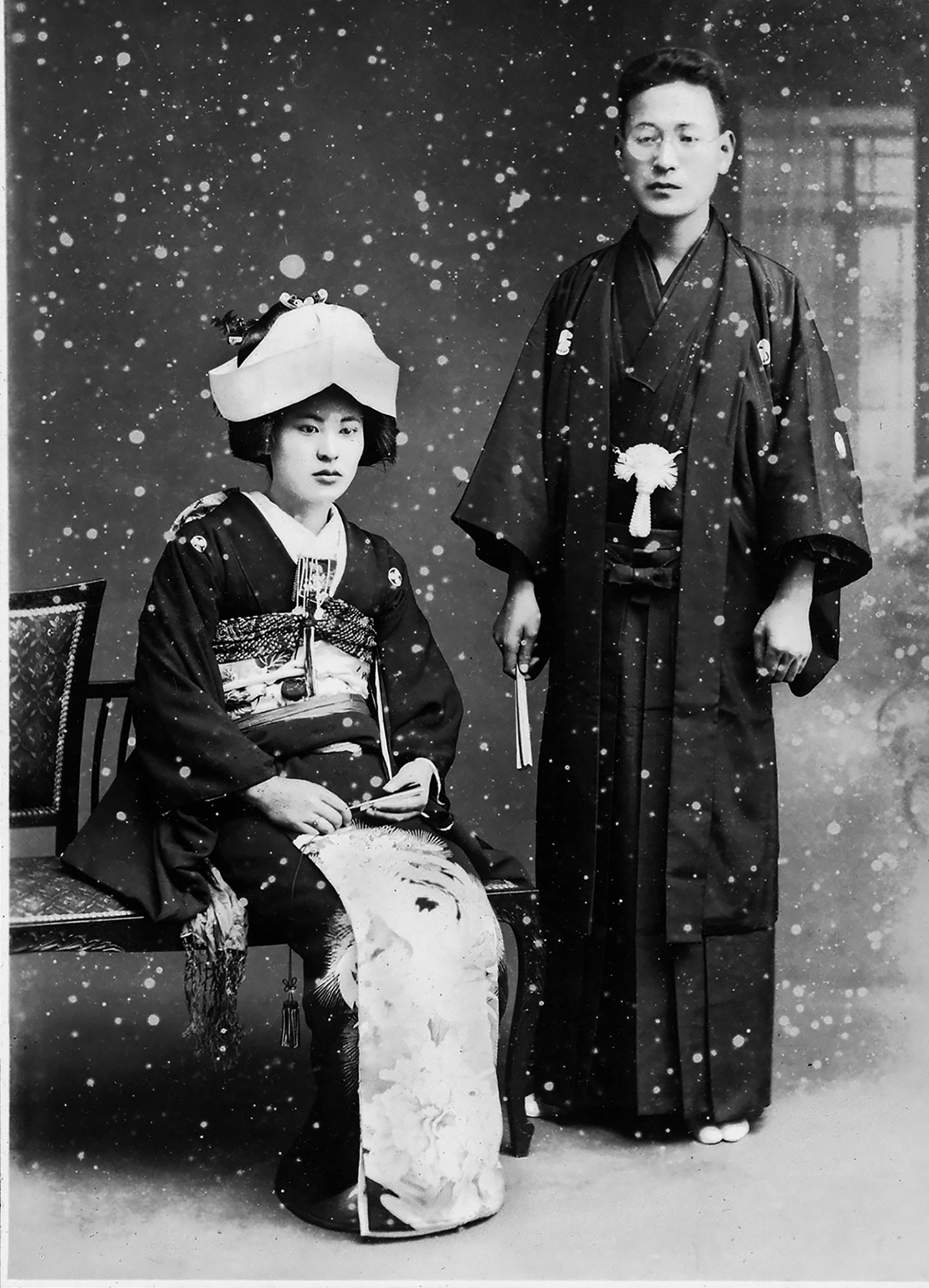 DISQUIET_WeddingPhoto_Japan1930s_2022_ArchivalPigmentPrintOnKozoPaper_6.25x4.75in